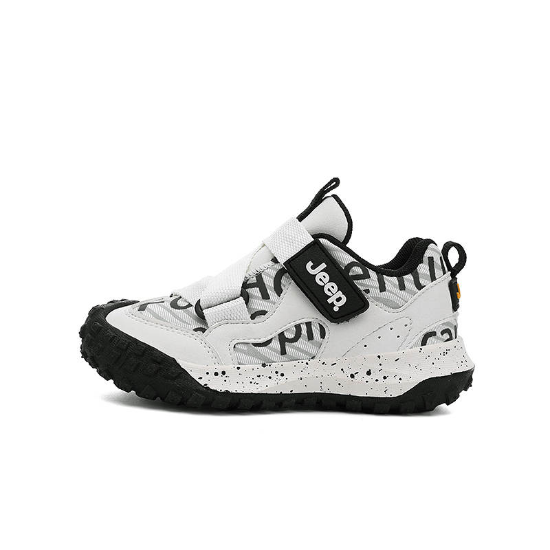 Jeep Synthetic Leather, Textile Mid top Kids Lifestyle Shoes Panda White Children Aged 3 7 Years Old