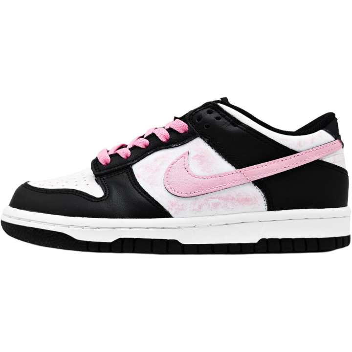 Nike Nike Dunk Black Moonlight Leather Slip Resistant Abrasion Resistant Low top Kids' Skateboarding Shoes Black Unisex