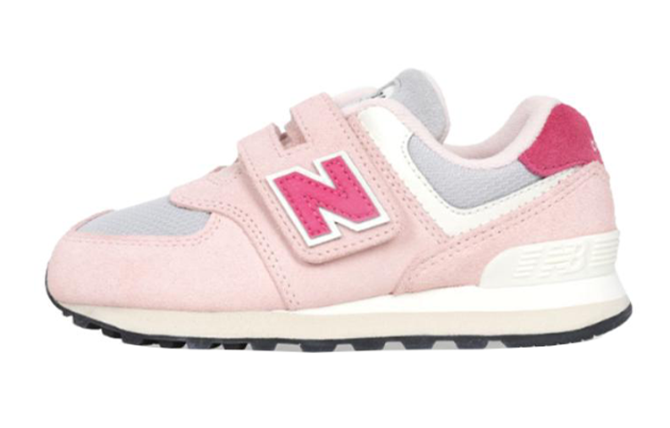 New Balance New Balance NB 574 Abrasion Resistant Cushioning Kids Lifestyle Shoes Pink White Gray Kids'