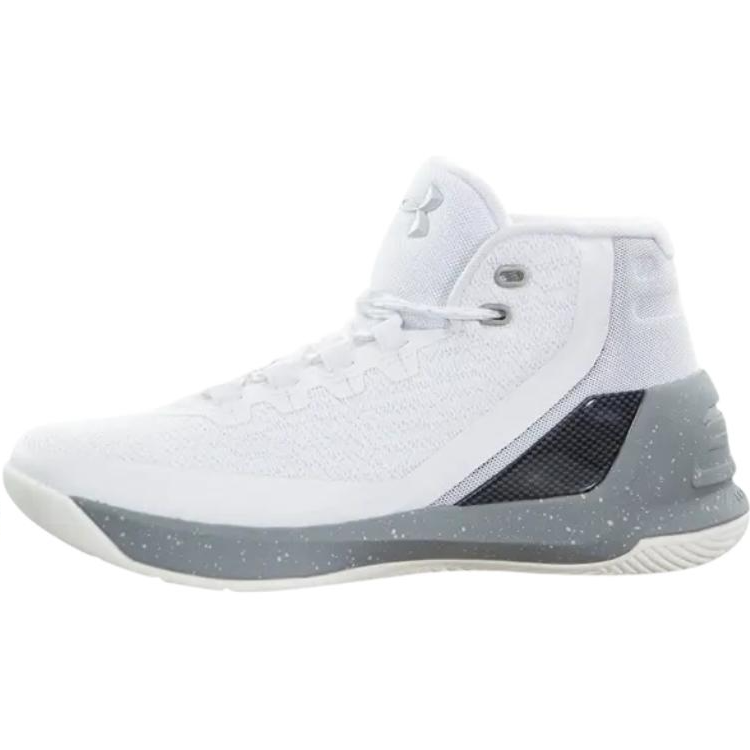 Under Armour Curry 3 Classic And Versatile Mid top Children's Basketball Shoes White Teenagers