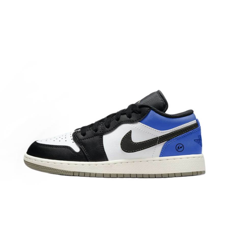Jordan Jordan Air Jordan 1 Lightning 1 Slip Resistant Abrasion Resistant Low top Children's Basketball Shoes Royal Blue Unisex