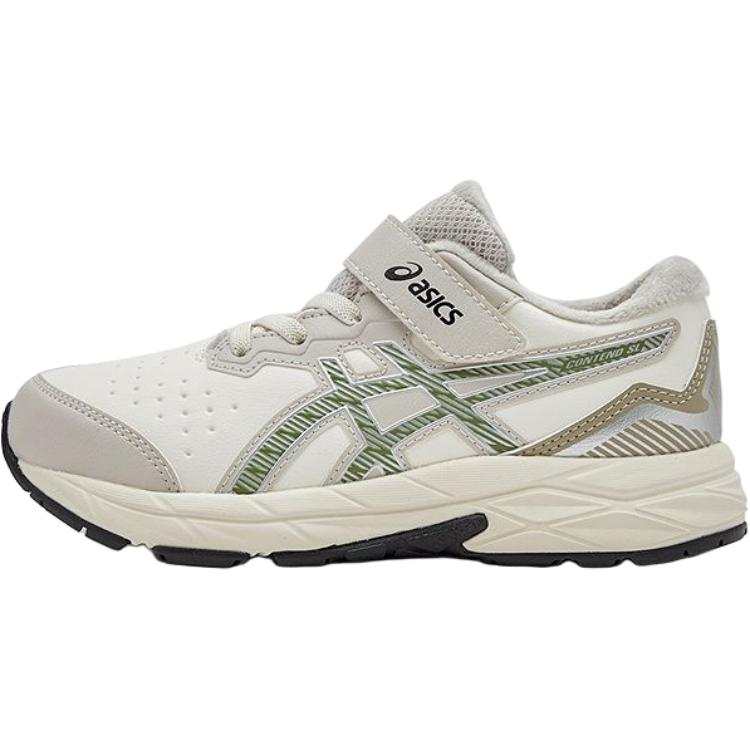 ASICS Contend Abrasion Resistant Low top Running Shoes Beige White Green Kids'