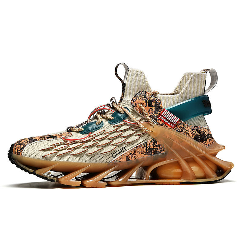 GONGFUHUOBAN Synthetic Leather Cushioning Abrasion Resistant Breathable Mid top Kids' Running Shoes Teenagers