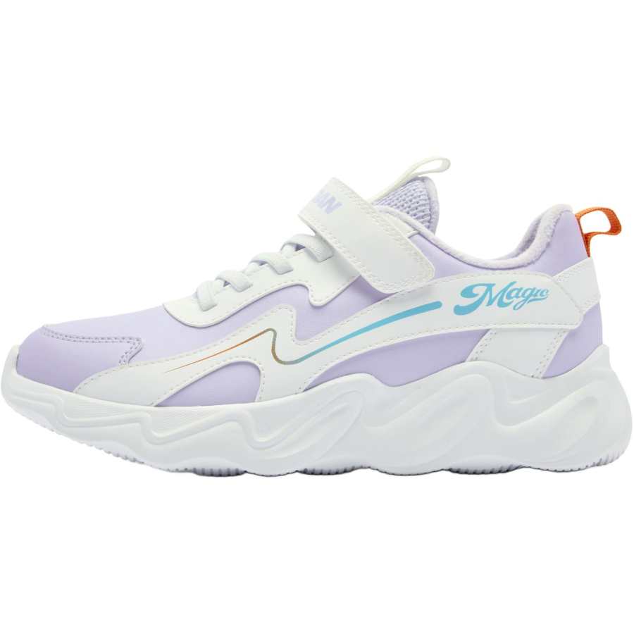 QIAODAN Synthetic Leather Low top Casual Shoes Purple Teenagers