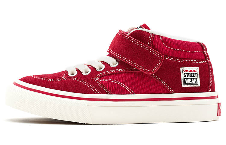 Vision Street Wear Concave Low top Kids' Skateboarding Shoes Red Kids'