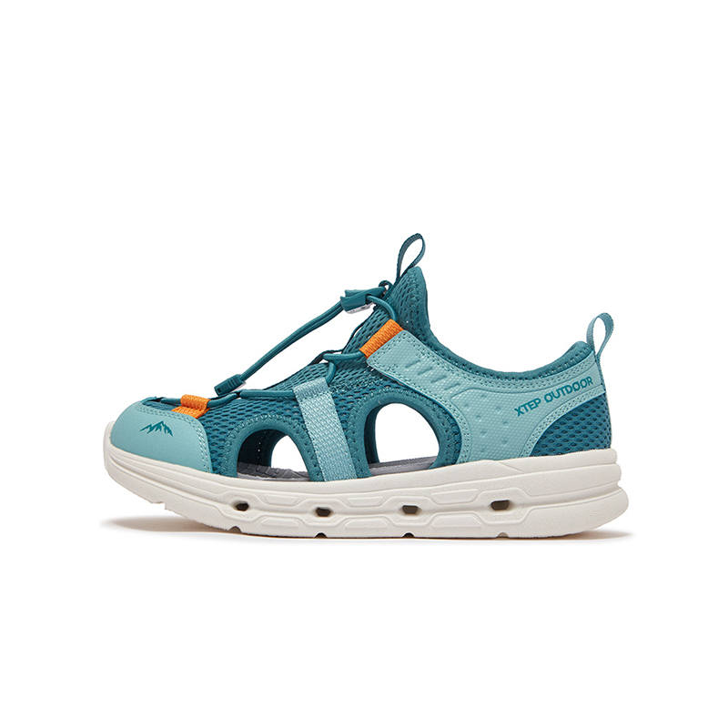 XTEP Slip Resistant And Breathable Low top Children's Sandals Spring Green Water Sky Blue Kids'