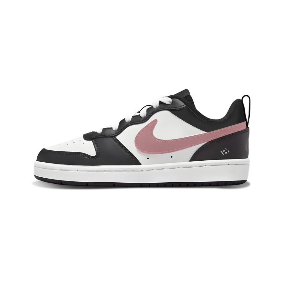 Nike Nike Court Borough Rose Smiley Face Synthetic Leather Slip Resistant Abrasion Resistant
