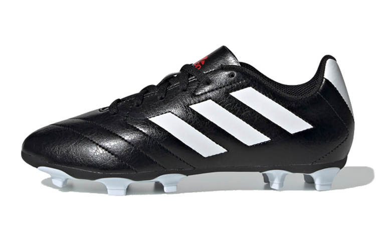 Adidas Adidas Goletto 7 VII Firm Ground Cleats K FG Anti Kick Cushioning Low top Kids' Soccer Shoes Black White Kids'