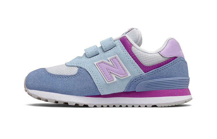 New Balance New Balance NB 574 Versatile Low top Kids' Running Shoes Blue Purple Children Aged 3 7 Years Old
