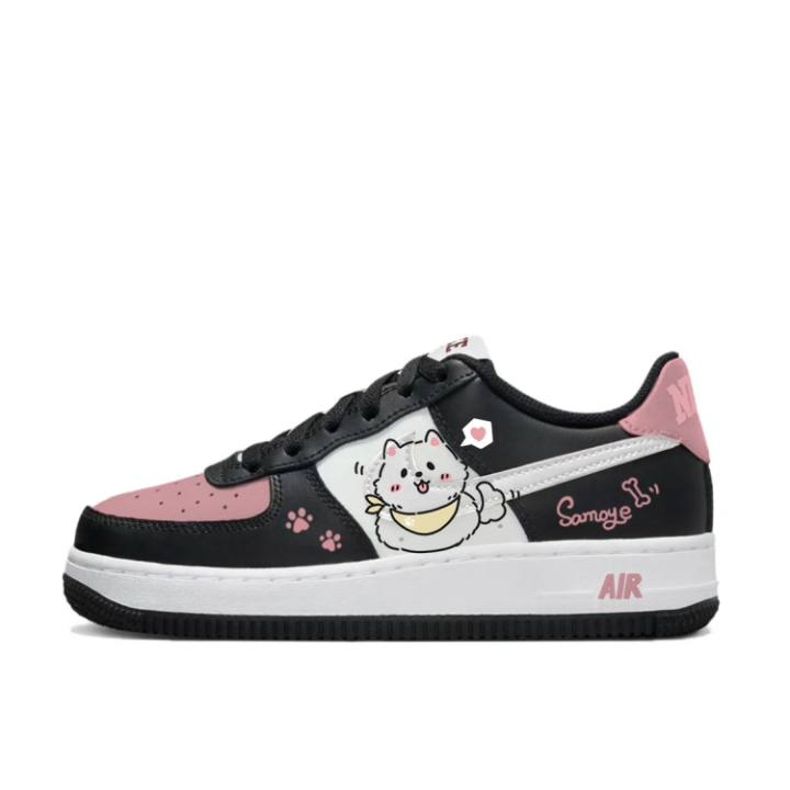Nike Nike Air Force 1 Low top Kids' Skateboarding Shoes Black Teenagers