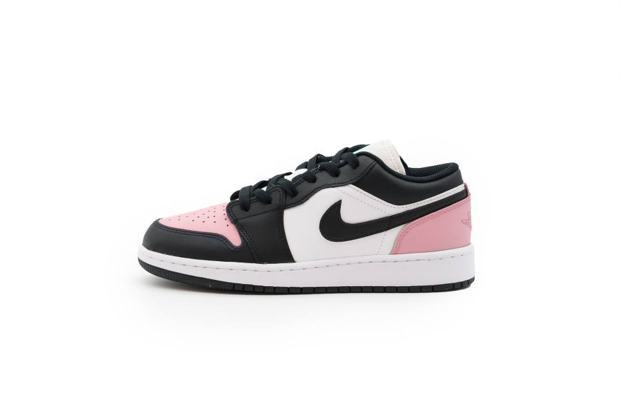 Jordan Jordan Air Jordan 1 Leather Cushioning, Wear Resistant Low top Children's Basketball Shoes Peach Teenagers