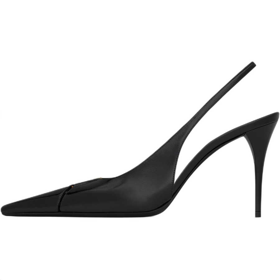 SAINT LAURENT BABYLONE BRETEUIL Slim Heel High Heels 9cm Women's Black