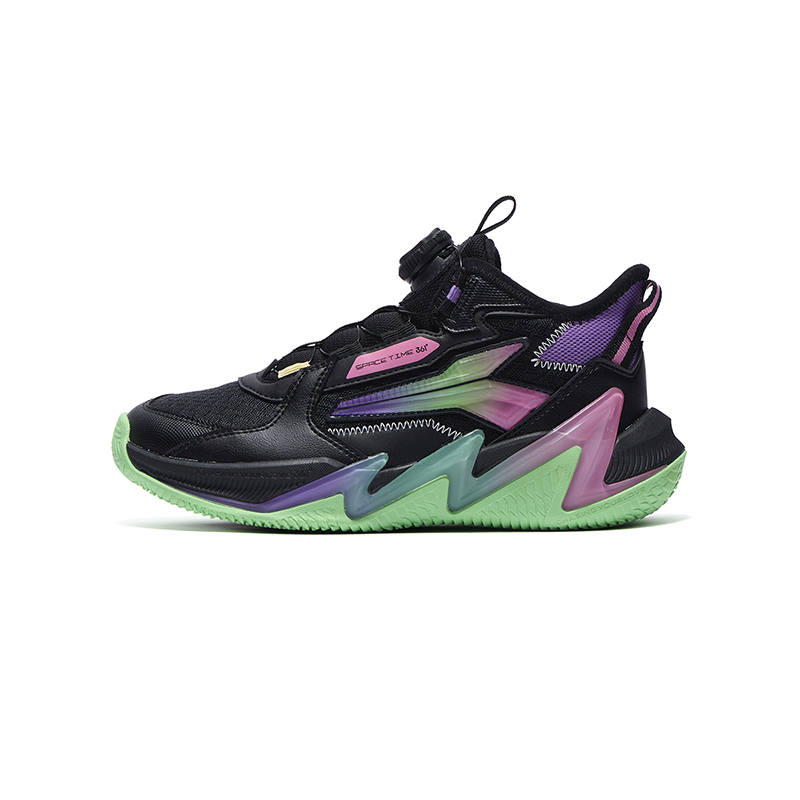 361°KIDS Basketball Shoes Black Green Teenagers