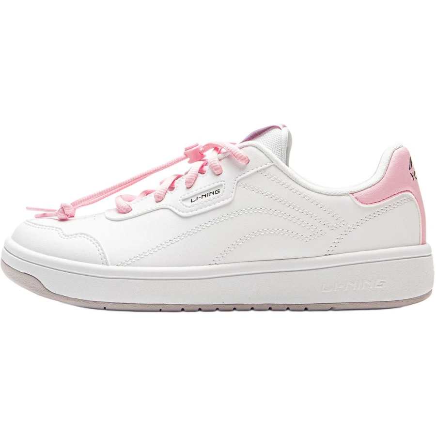Li-Ning YOUNG Li Ning YOUNG Sports Life Collection Cushioning Abrasion Resistant Rebound Support Low top Kids' Skateboarding Shoes