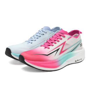 OURCOVER Rebound Breathable And Quick Dry Lightweight Cushioning Kids' Running Shoes Cyan Rose Mismatched Unisex