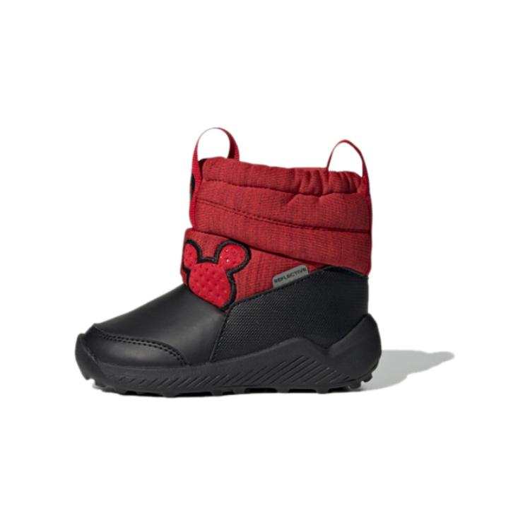 Adidas Disney x Adidas Disney Collaboration Snow Mickey I Thermal High top Toddler Shoes Black Red Infant And Toddler