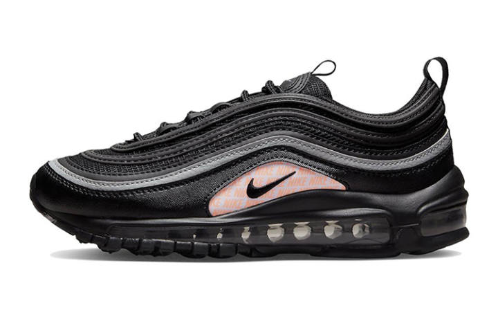 Nike Nike Air Max 97 Cushioning Abrasion Resistant Rebound Low top Running Shoes Black Unisex
