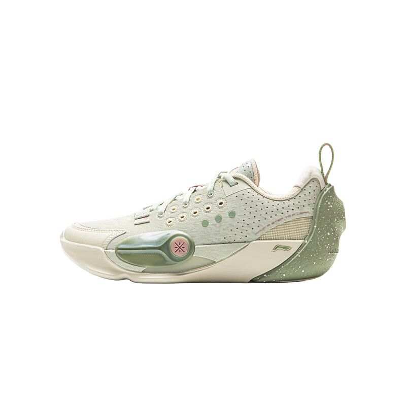 Li-Ning YOUNG Li Ning YOUNG Basketball Fashion Trend Low top Basketball Shoes Apricot Green