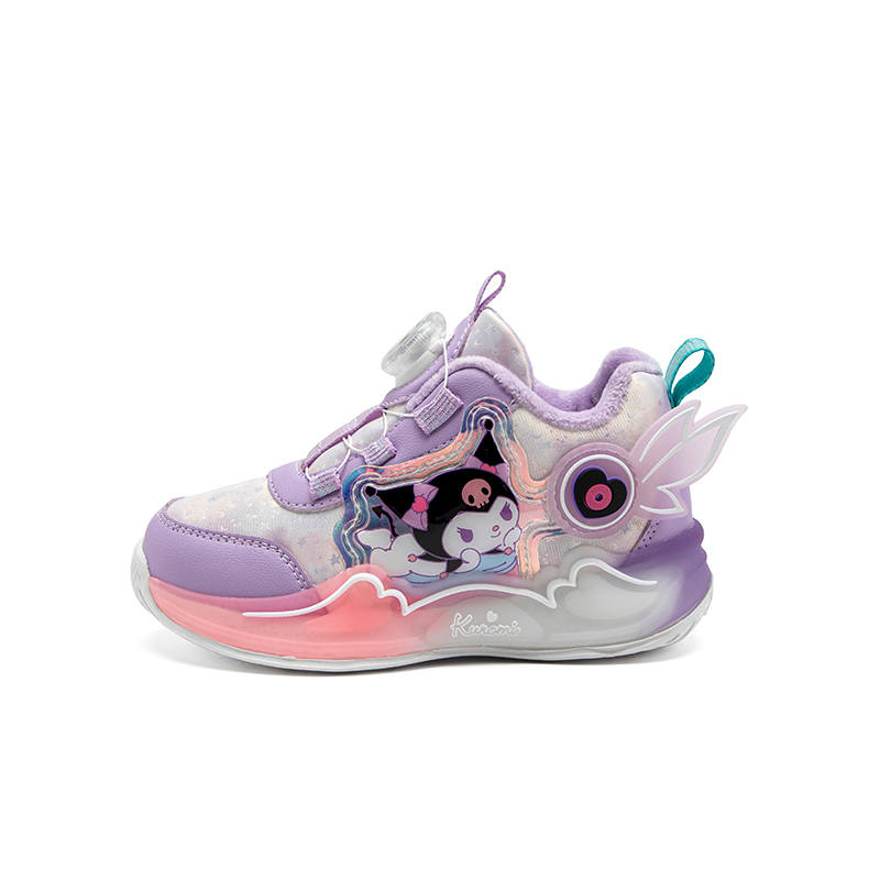 Sanrio Kuromi Abrasion Resistant Rebound Lightweight Cushioning Thermal Balance Low top Kids' Running Shoes