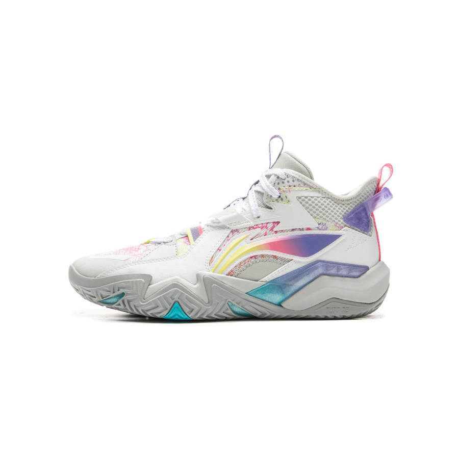 Li-Ning YOUNG Li Ning YOUNG Synthetic Leather Slip Resistant, Abrasion Resistant, Rebound Support Mid top Children's Basketball Shoes