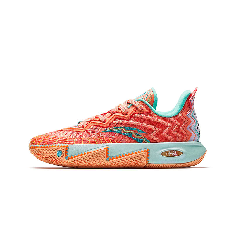 Antakids KAI 2 Irving 2, Day Slip Resistant Low top Basketball Shoes Orange Purple Teenagers