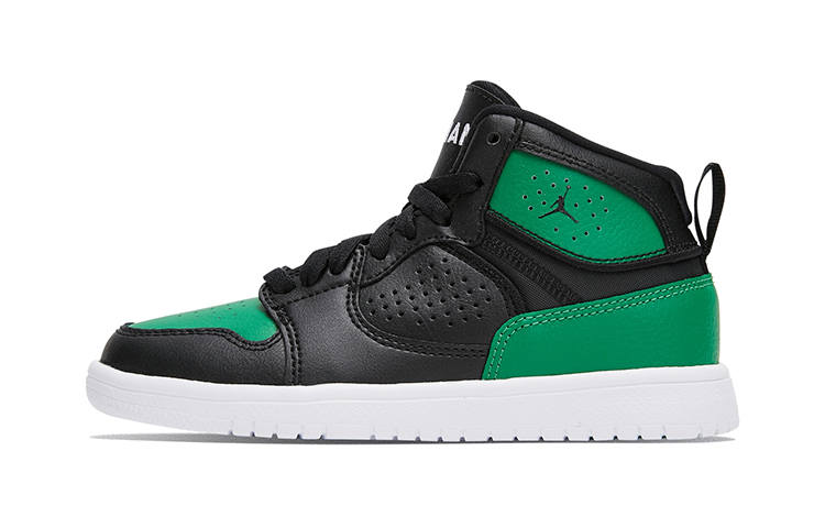 Jordan Jordan High top Children's Basketball Shoes Green Children Aged 3 7 Years Old