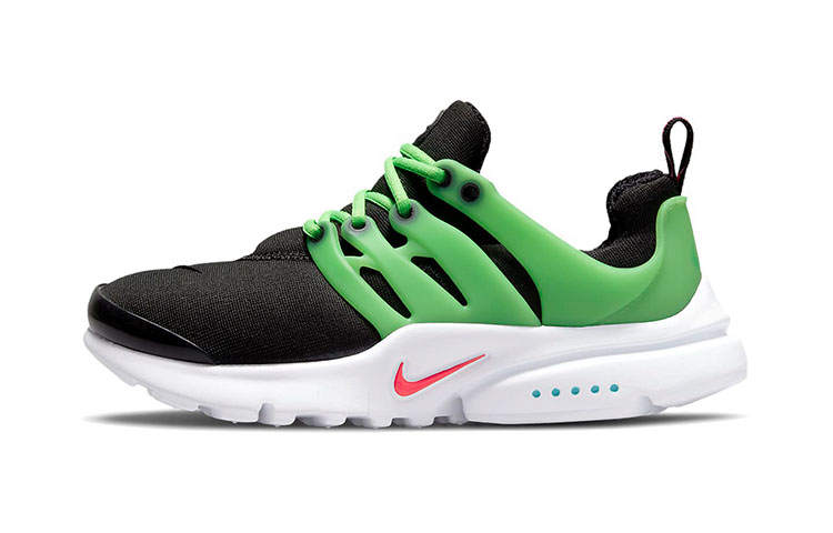 Nike Nike Low top Abrasion Resistant Breathable Kids Lifestyle Shoes Black Green Children Aged 3 7 Years Old