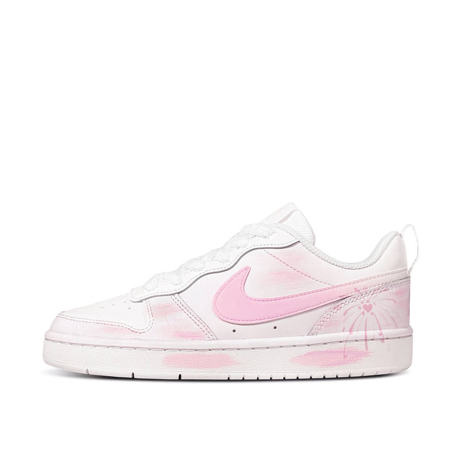 Nike Nike Court Borough Radiant Firework Low top Kids' Skateboarding Shoes Pink White Teenagers