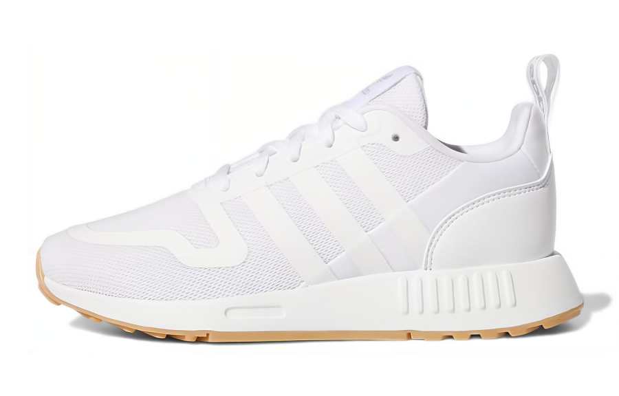 Adidas Originals Multi Fabric Breathable Cushioning Abrasion Resistant Breathable Low top Running Shoes Cloud White