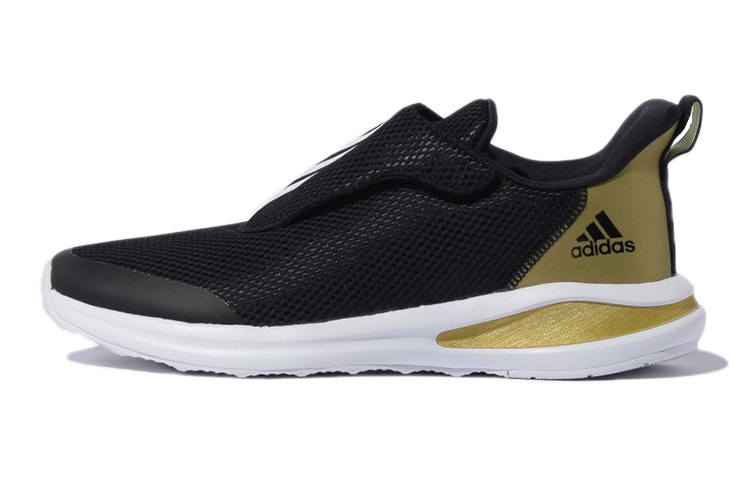 Adidas Adidas Fortarun Slip Resistant Low top Kids' Running Shoes Black Gold Kids'