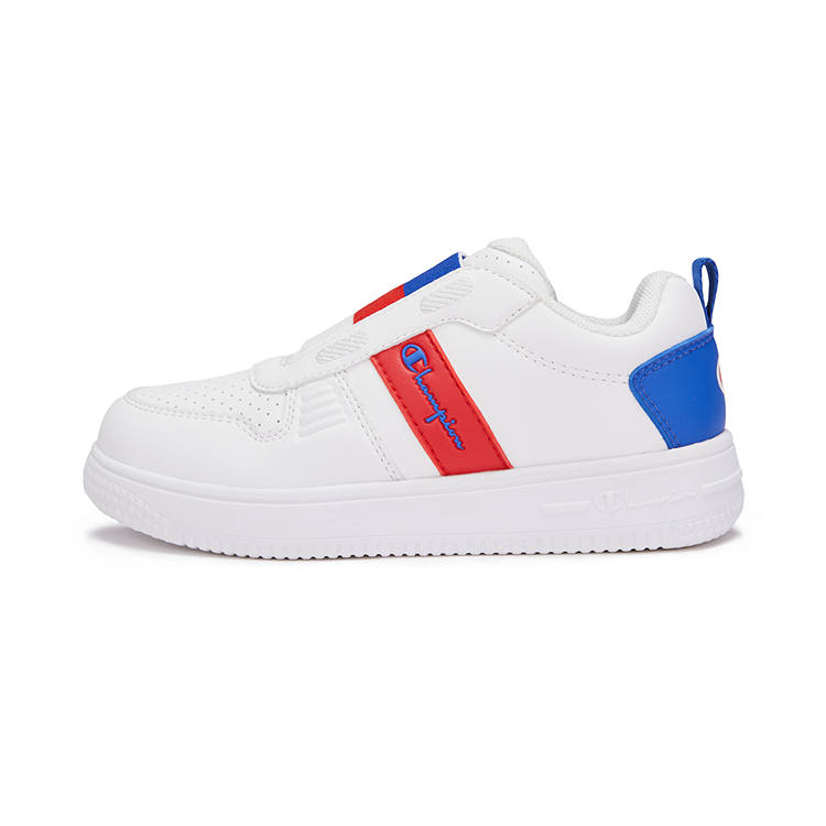Champion Kids Synthetic Leather Low top Kids' Skateboarding Shoes Light White Children Aged 3 7 Years Old