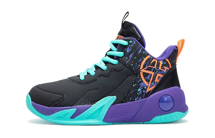 XTEP Slip Resistant Cushioning Abrasion Resistant Slip Resistant Cushioning Abrasion Resistant Mid top Basketball Shoes