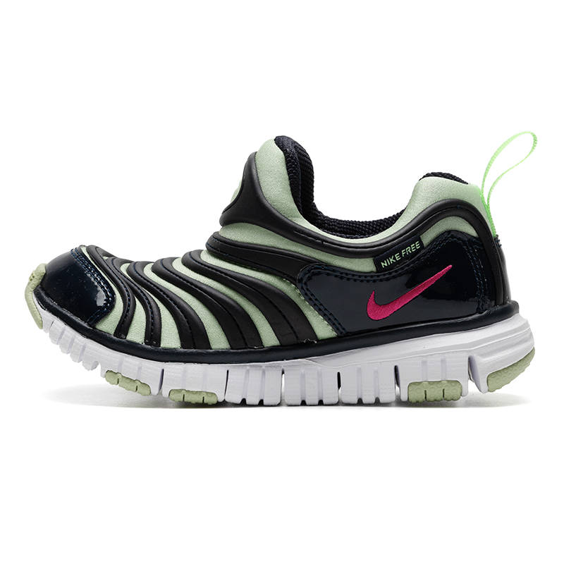Nike Nike Dynamo Free Cushioning Support Low top Kids Lifestyle Shoes Black Green Children Aged 3 7 Years Old