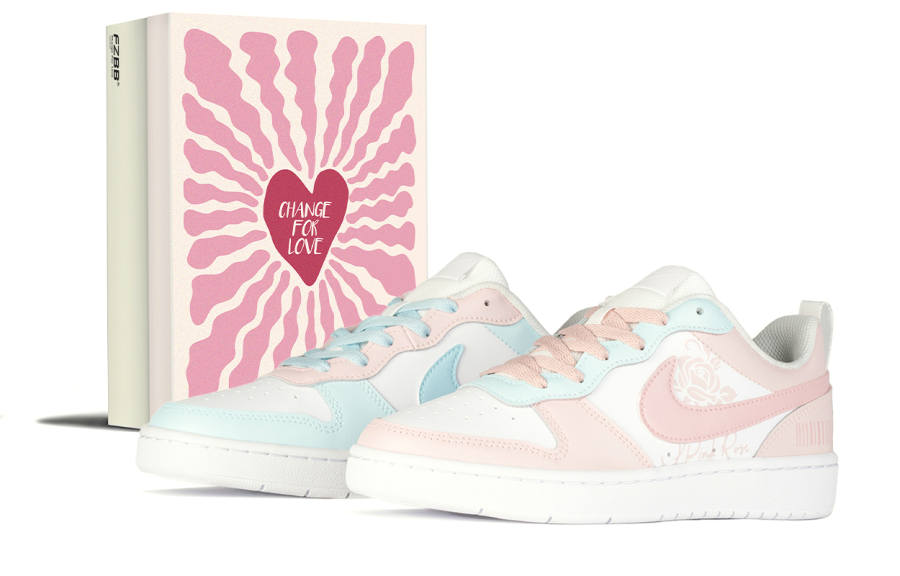 Nike Nike Court Borough Low 2 Slip Resistant Cushioning Abrasion Resistant Breathable Height Increasing
