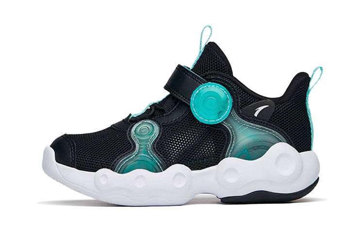 Antakids Alien Comfortable Low top Children's Basketball Shoes Black Blue Children Aged 3 7 Years Old