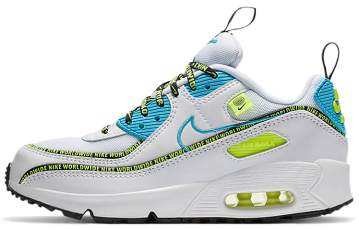 Nike Nike Air Max 90 SE Worldwide Pack Blue Fury Volt GS