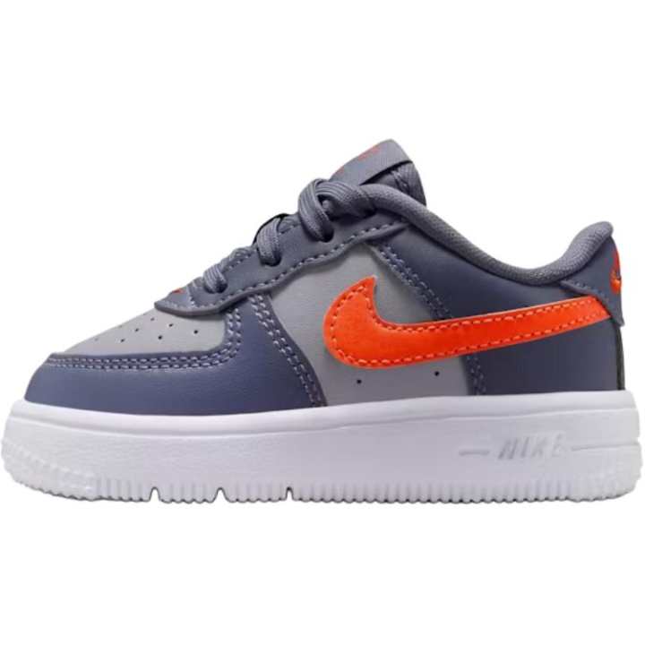 Nike Nike Air Force 1 Low top Toddler Shoes Gray Blue Orange Infant And Toddler