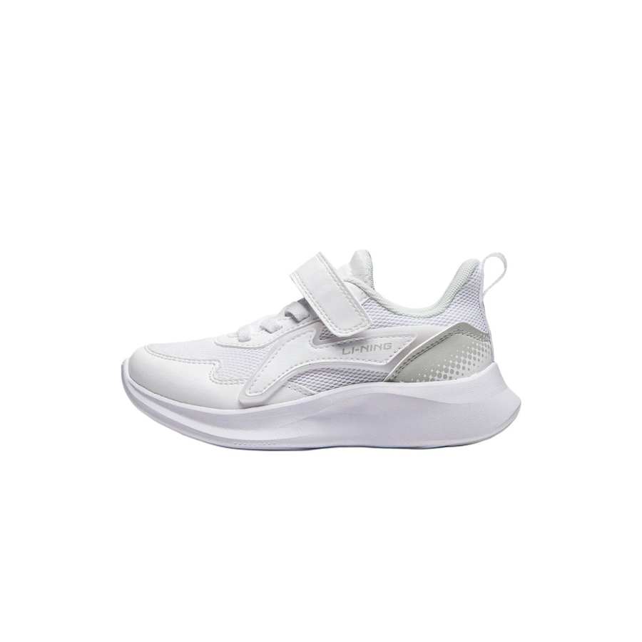 Li-Ning YOUNG Li Ning YOUNG Sportlife Slip Resistant Abrasion Resistant Low top Kids' Running Shoes White Purple