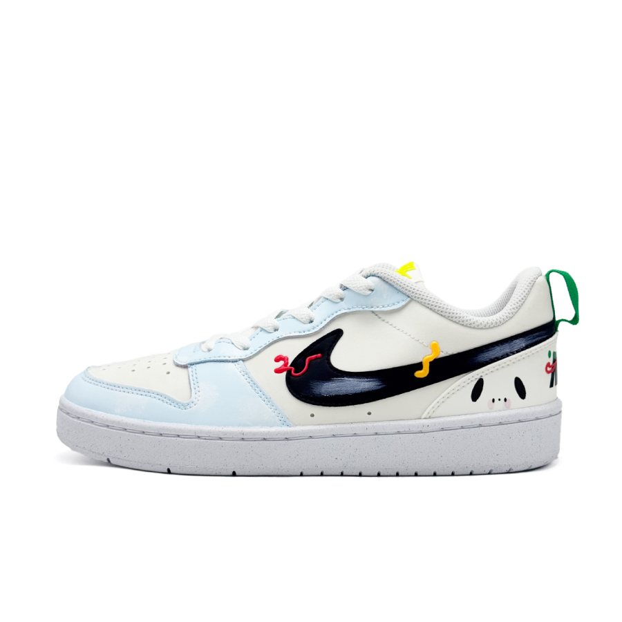 Nike Nike Court Borough Abrasion Resistant Lightweight Cushioning Low top Kids' Skateboarding Shoes Light Cyan Teenagers