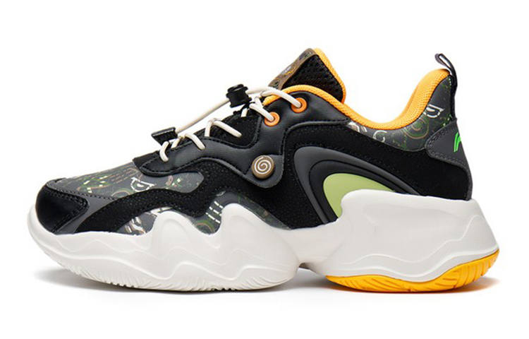 Li-Ning YOUNG Li Ning YOUNG EVO·Metamorphosis Abrasion Resistant Breathable Low top Casual Shoes Black Gray Teenagers