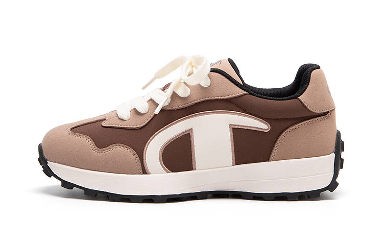 Champion Kids Classic Vintage Running Shoes Cushioning Abrasion Resistant Breathable Kids' Running Shoes Pinecone Brown