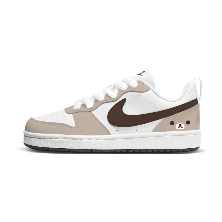 Nike Nike Court Borough Coffee Bear Low top Kids' Skateboarding Shoes Coffee