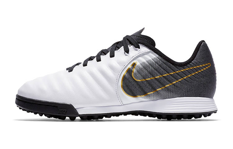 Nike Nike Tiempo Legend 7 Academy TF Grassland Low top Kids' Soccer Shoes White Black Kids'
