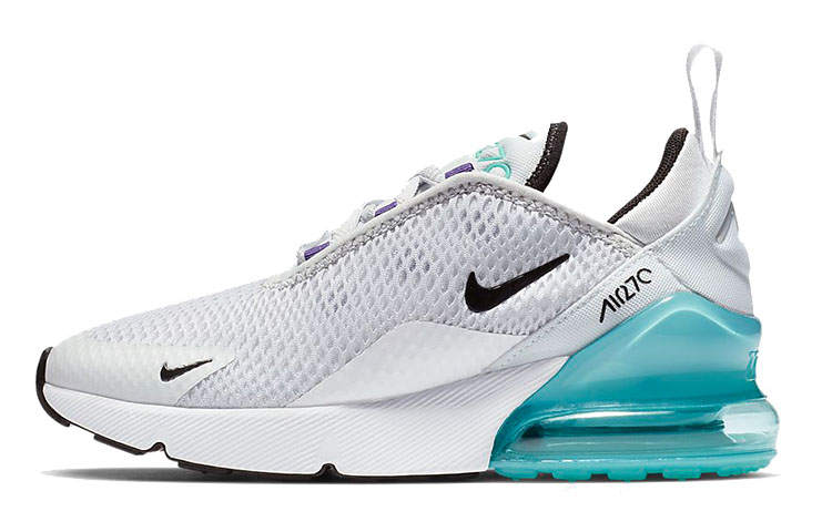Nike Nike Air Max 270 Kids Lifestyle Shoes Gray White Children Aged 3 7 Years Old