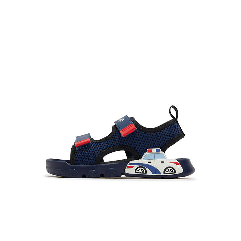 XTEP Slip Resistant And Breathable Low top Sandal Night Blue Top Scorer Red Kids'
