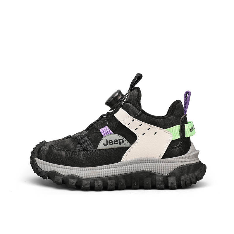 Jeep Synthetic Leather Fleece Lined Mountaineering Shoes Cold Resistant Thin Cotton Shoes