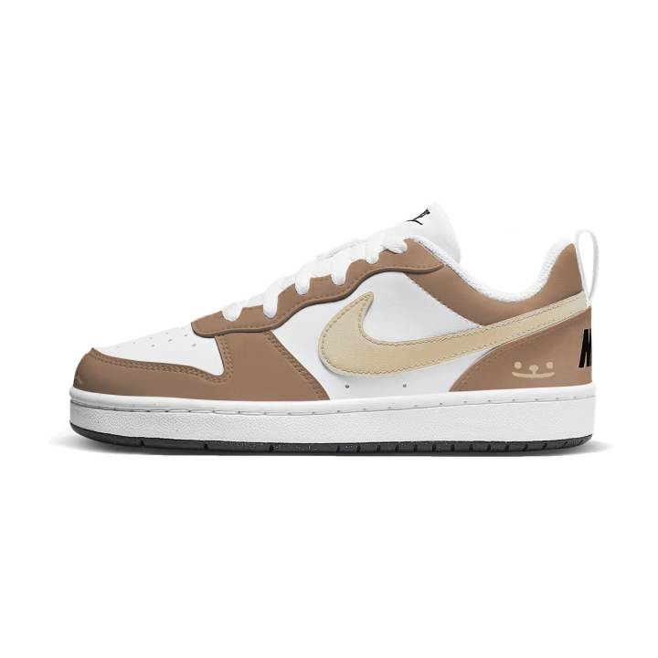 Nike Nike Court Borough Bear Bug Leather Abrasion Resistant Abrasion Resistant Low top Kids' Skateboarding Shoes