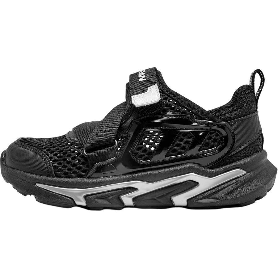 QIAODAN Slip Resistant Abrasion Resistant Low top Kids' Running Shoes Black Silver Children Aged 3 7 Years Old