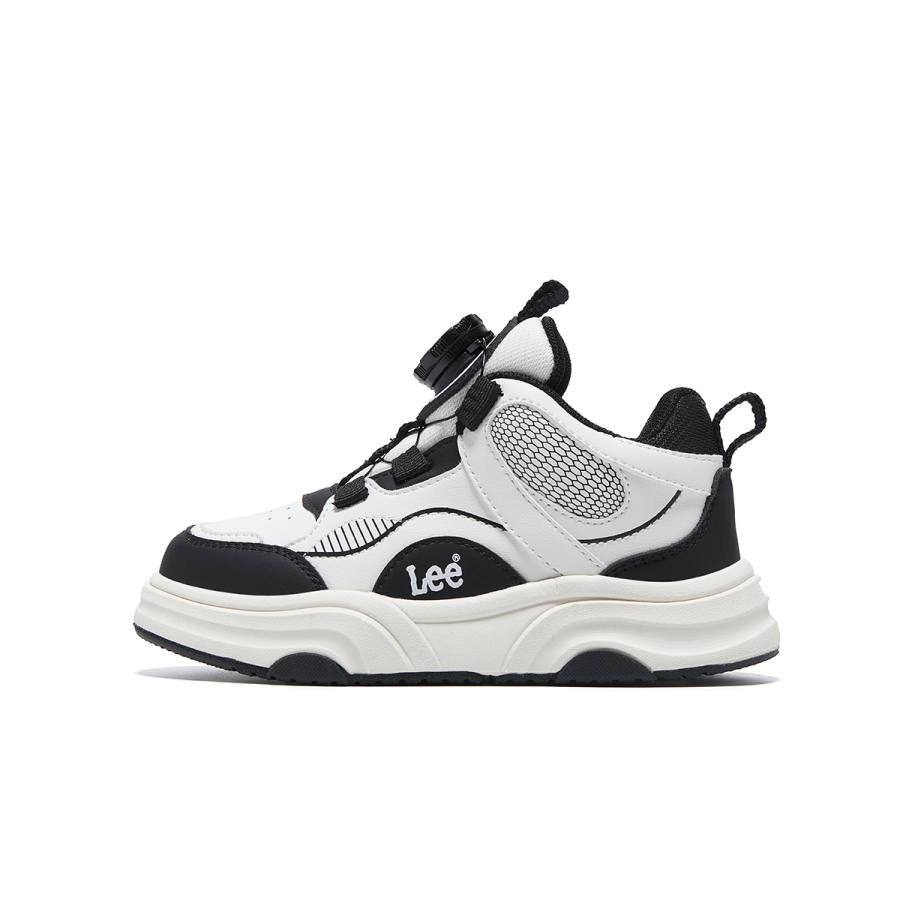 LEE KIDS Synthetic Leather Anti Kick Abrasion Resistant Slip Resistant Cushioning Mid top Skateboard Shoes Kids'
