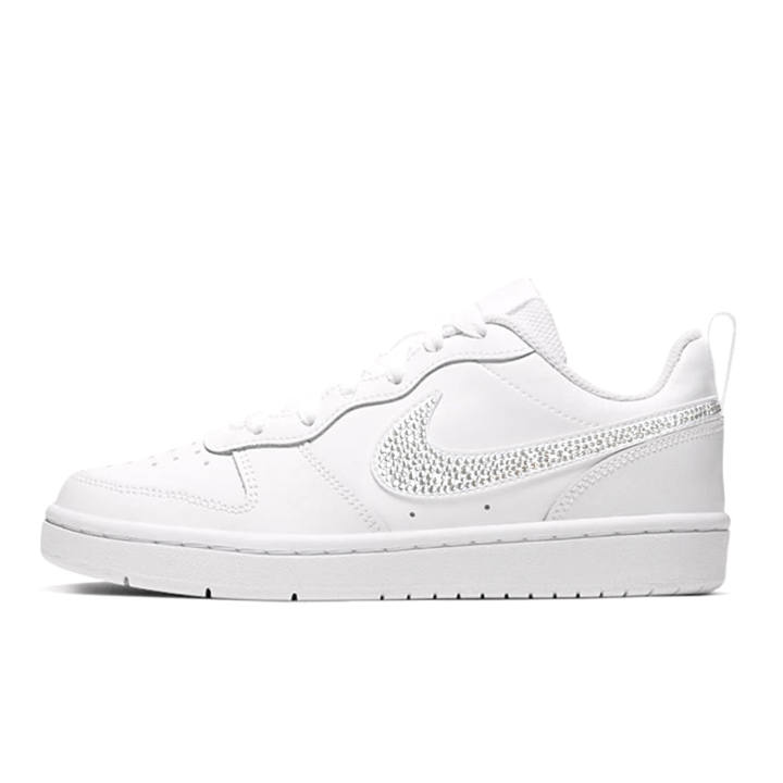Nike Nike Court Borough FlashStar Synthetic Leather Low top Skateboard Shoes White Kids'